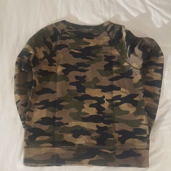 J. CREW Camo Vintage Surplus Sweatshirt - Size S - Picture 3 of 6